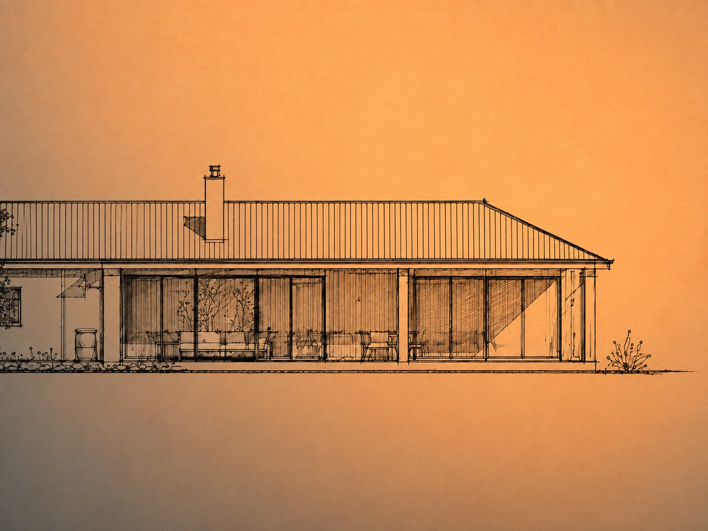 Modern custom home