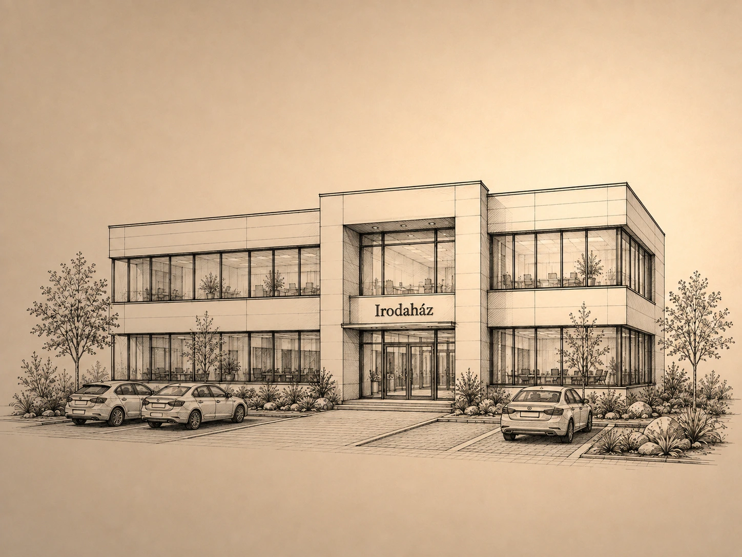 Modern office building