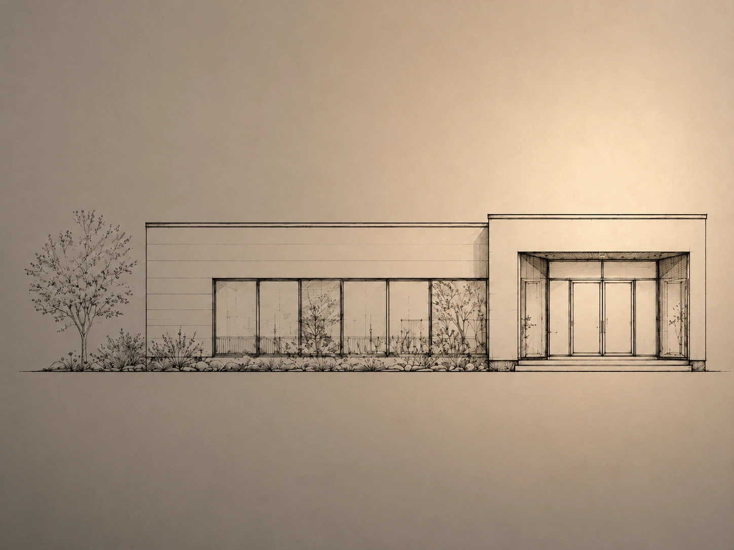 Modern retail building