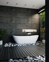 Bathroom 3D Visualisation | Moss Wall
