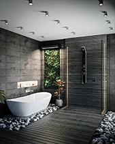 Bathroom 3D Visualisation | Moss Wall