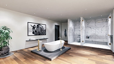 Bathroom 3D Visualisation Penthouse