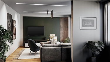 Living Room 3D Visualisation