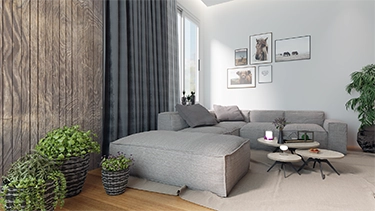 Living Room 3D Visualisation